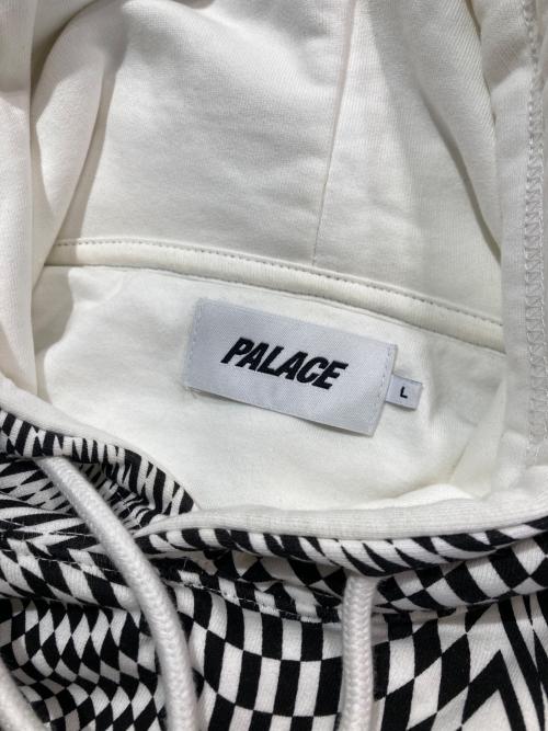 PALACE（パレス）PALACE (パレス) VERTIGO HOOD ホワイト×ブラック サイズ:Ｌの古着・服飾アイテム
