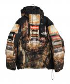 SUPREME×THE NORTH FACEシュプリーム×ザ ノース フェイス）の古着「800-Fill Half Zip Hooded Pullover Times Square」｜ブラック
