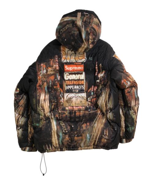 SUPREME（シュプリーム）SUPREME (シュプリーム) THE NORTH FACE (ザ ノース フェイス) 800-Fill Half Zip Hooded Pullover Times Square ブラック サイズ:Lの古着・服飾アイテム