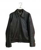 WACKO MARIAワコマリア）の古着「ポルノライニングレザージャケット」｜ブラック