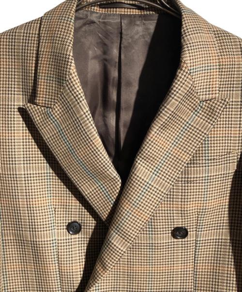 ESTNATION（エストネーション）ESTNATION (エストネーション) ギャバジンダブルブレストジャケット ブラウン サイズ:Sの古着・服飾アイテム