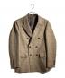 ESTNATION（エストネーション）の古着「ギャバジンダブルブレストジャケット」｜ブラウン