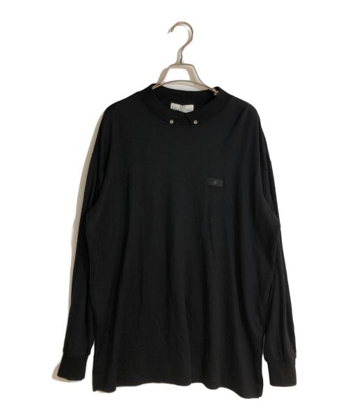 BALENCIAGA（バレンシアガ）BALENCIAGA (バレンシアガ) オールドBBロゴ襟付きニット ブラック サイズ:Ｌの古着・服飾アイテム