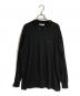 BALENCIAGA（バレンシアガ）の古着「オールドBBロゴ襟付きニット」｜ブラック