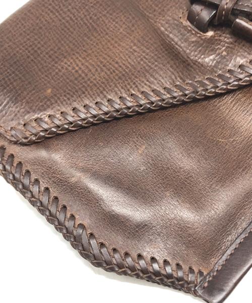 genten（ゲンテン）genten (ゲンテン) タッセル付きレザーショルダーバッグ ブラウンの古着・服飾アイテム