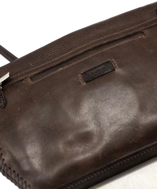 genten（ゲンテン）genten (ゲンテン) タッセル付きレザーショルダーバッグ ブラウンの古着・服飾アイテム