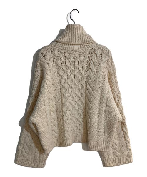 ISABEL MARANT ETOILE（イザベルマランエトワール）ISABEL MARANT ETOILE (イザベルマランエトワール) ケーブルタートルネックニット ベージュ サイズ:38の古着・服飾アイテム