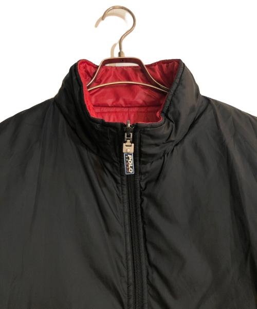 POLO SPORT（ポロスポーツ）POLO SPORT (ポロスポーツ) リバーシブルハーフジップジャケット ブラック サイズ:XLの古着・服飾アイテム