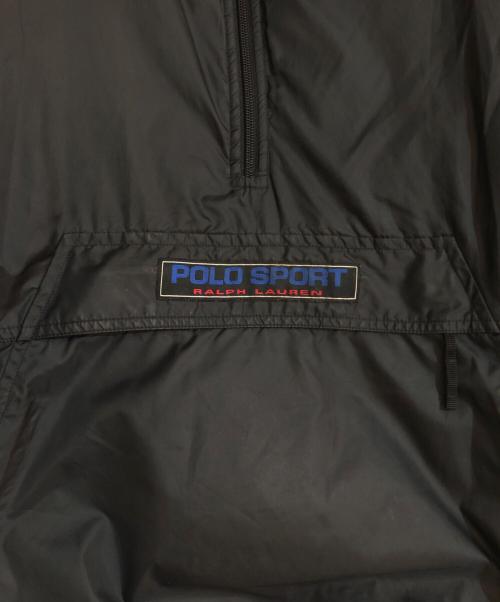 POLO SPORT（ポロスポーツ）POLO SPORT (ポロスポーツ) リバーシブルハーフジップジャケット ブラック サイズ:XLの古着・服飾アイテム