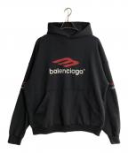 BALENCIAGAバレンシアガ）の古着「3B Sports Icon Hoodie」｜ブラック
