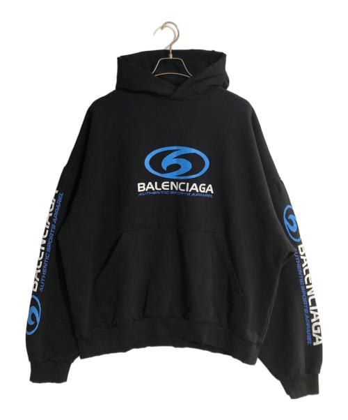 BALENCIAGA（バレンシアガ）BALENCIAGA (バレンシアガ) 24SS Surfer Maxi Hoodie ブラック サイズ:3の古着・服飾アイテム