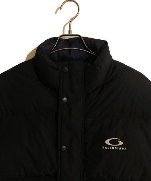 BALENCIAGA（バレンシアガ）BALENCIAGA (バレンシアガ) リバーシブル ループ スポーツアイコン 中綿ジャケット ブラック サイズ:1の古着・服飾アイテム