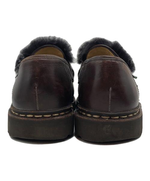 PARABOOT（パラブーツ）PARABOOT (パラブーツ) ミンクファーローファー ブラウン サイズ:7の古着・服飾アイテム