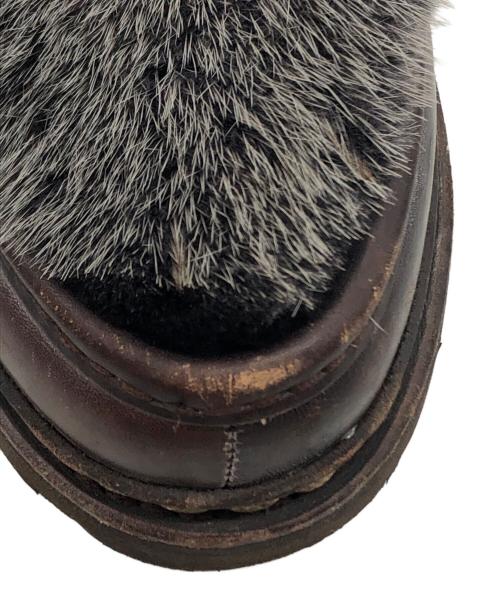 PARABOOT（パラブーツ）PARABOOT (パラブーツ) ミンクファーローファー ブラウン サイズ:7の古着・服飾アイテム