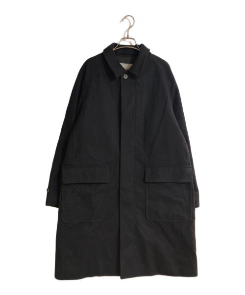 MARGARET HOWELL（マーガレットハウエル）MARGARET HOWELL (マーガレットハウエル) ウールステンカラーコート ネイビー サイズ:Lの古着・服飾アイテム