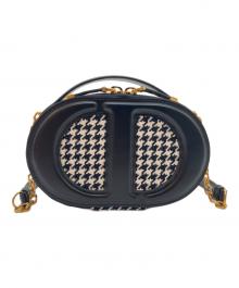 Christian Dior（クリスチャン ディオール）の古着「オーバルカメラバッグ」｜ホワイト×ブラック