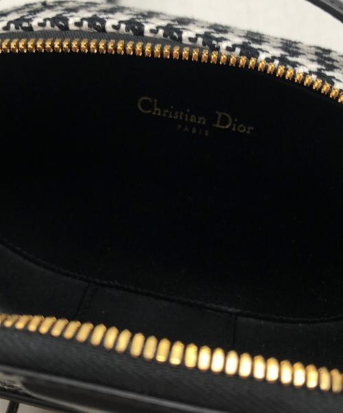 Christian Dior（クリスチャン ディオール）Christian Dior (クリスチャン ディオール) オーバルカメラバッグ ホワイト×ブラックの古着・服飾アイテム