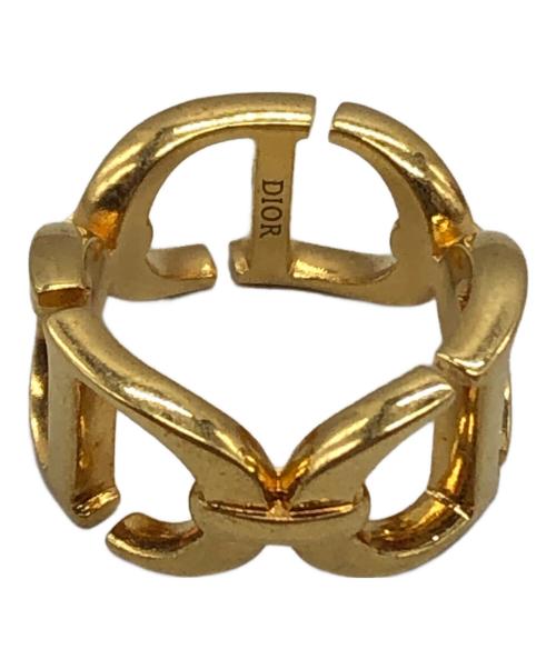 Christian Dior（クリスチャン ディオール）Christian Dior (クリスチャン ディオール) 30 Montaigne Ring In Metallic/30モンテーニュリングインメタリック ゴールド サイズ:12号の古着・服飾アイテム