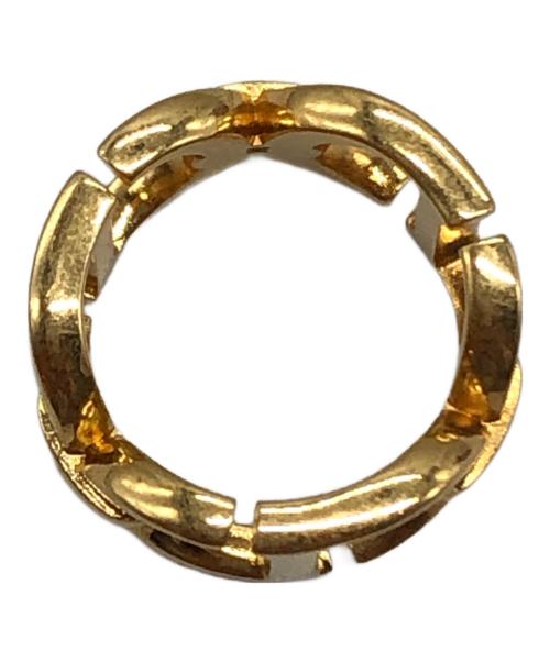 Christian Dior（クリスチャン ディオール）Christian Dior (クリスチャン ディオール) 30 Montaigne Ring In Metallic/30モンテーニュリングインメタリック ゴールド サイズ:12号の古着・服飾アイテム