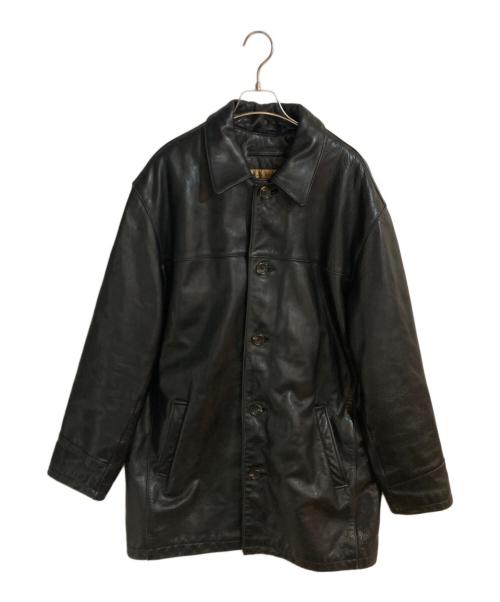 MARC NEW YORK（マークニューヨーク）MARC NEW YORK (マークニューヨーク) レザーカーコート ブラック サイズ:Ｌの古着・服飾アイテム