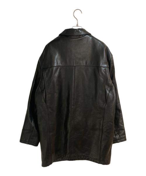MARC NEW YORK（マークニューヨーク）MARC NEW YORK (マークニューヨーク) レザーカーコート ブラック サイズ:Ｌの古着・服飾アイテム