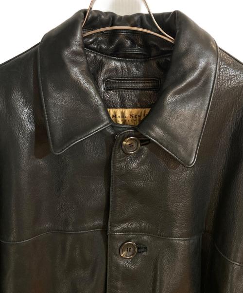 MARC NEW YORK（マークニューヨーク）MARC NEW YORK (マークニューヨーク) レザーカーコート ブラック サイズ:Ｌの古着・服飾アイテム