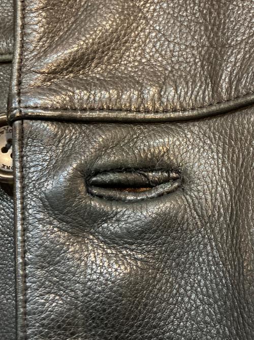 MARC NEW YORK（マークニューヨーク）MARC NEW YORK (マークニューヨーク) レザーカーコート ブラック サイズ:Ｌの古着・服飾アイテム