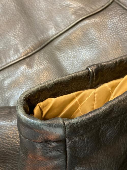 MARC NEW YORK（マークニューヨーク）MARC NEW YORK (マークニューヨーク) レザーカーコート ブラック サイズ:Ｌの古着・服飾アイテム