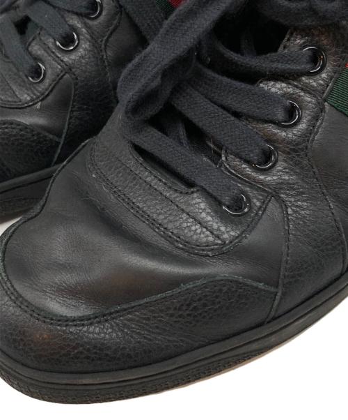 GUCCI（グッチ）GUCCI (グッチ) ローカットスニーカー ブラック サイズ:9の古着・服飾アイテム