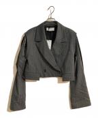 ZARA×MAISON SPECIALザラ×メゾンスペシャル）の古着「ダメージ加工テーラードジャケット」｜グレー