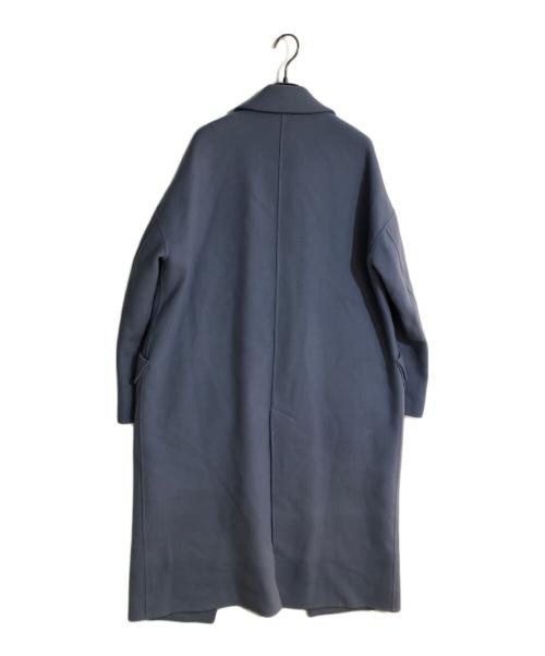 ENFOLD（エンフォルド）ENFOLD (エンフォルド) WOダブルフェイス 立体ポケットコート ブルー サイズ:38の古着・服飾アイテム