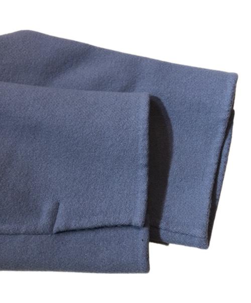 ENFOLD（エンフォルド）ENFOLD (エンフォルド) WOダブルフェイス 立体ポケットコート ブルー サイズ:38の古着・服飾アイテム