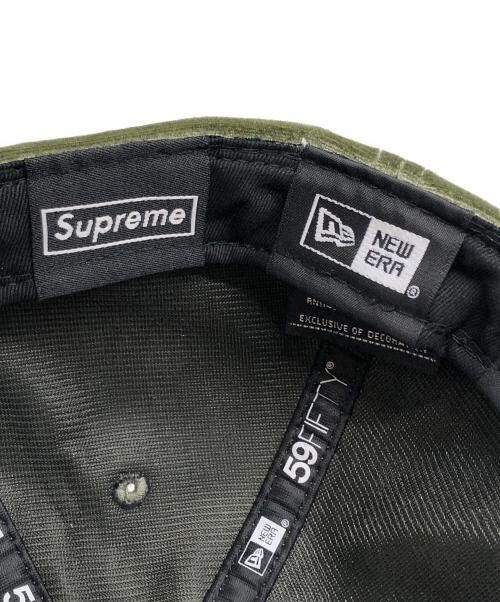 SUPREME（シュプリーム）Supreme (シュプリーム) New Era (ニューエラ) VELOUR BOX LOGO NEW ERA CAP／ ベロアボックスロゴニューエラキャップ グリーンの古着・服飾アイテム