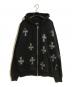 unknown（アンノーン）の古着「ラインストーンパーカー」｜ブラック