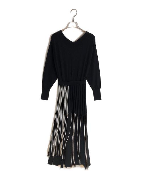 MIHARA YASUHIRO（ミハラヤスヒロ）MIHARA YASUHIRO (ミハラヤスヒロ) pleats   dress ブラック サイズ:36の古着・服飾アイテム