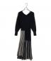MIHARA YASUHIRO (ミハラヤスヒロ) pleats   dress ブラック サイズ:36：8000円