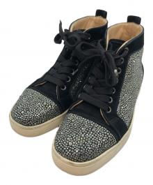 Christian Louboutin（クリスチャン・ルブタン）の古着「ストーンハイカットスニーカー」｜ブラック