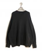 Graphpaper×LOOPWHEELERグラフペーパー×ループウィラー）の古着「Classic Crew Neck Sweat/クラシッククルーネックスウェット」｜ブラック