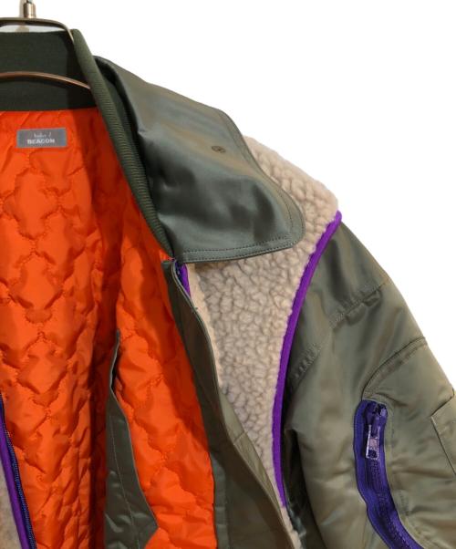kolor/BEACON（カラービーコン）kolor/BEACON (カラービーコン) ミリタリーナイロンツイルブルゾン カーキ サイズ:2の古着・服飾アイテム