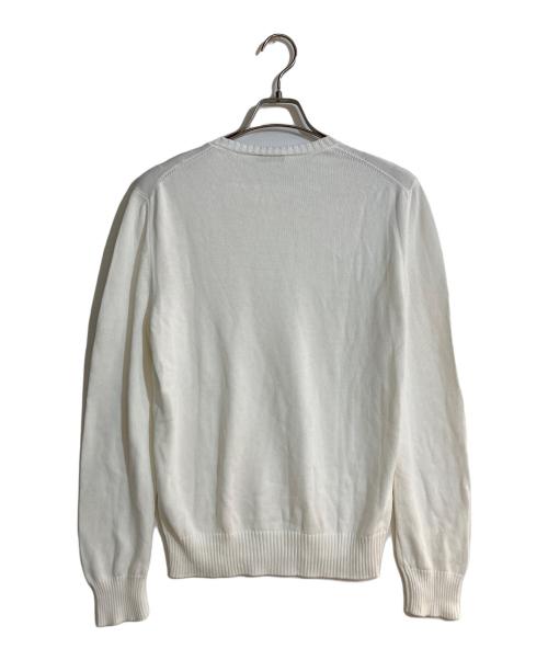GRAN SASSO（グランサッソ）GRAN SASSO (グランサッソ) 8ゲージソフトコットンソリッドクルーネックニット ホワイト サイズ:不明の古着・服飾アイテム