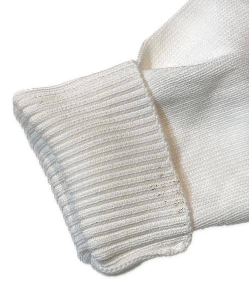 GRAN SASSO（グランサッソ）GRAN SASSO (グランサッソ) 8ゲージソフトコットンソリッドクルーネックニット ホワイト サイズ:不明の古着・服飾アイテム