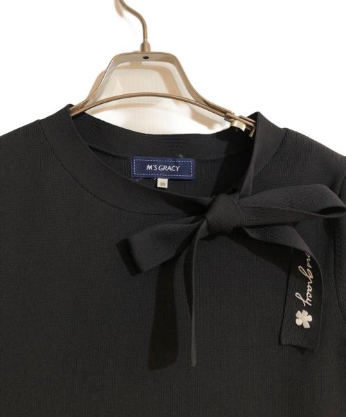 M'S GRACY（エムズグレイシー）M'S GRACY (エムズグレイシー) テントニット ワンピース ブラック サイズ:38の古着・服飾アイテム