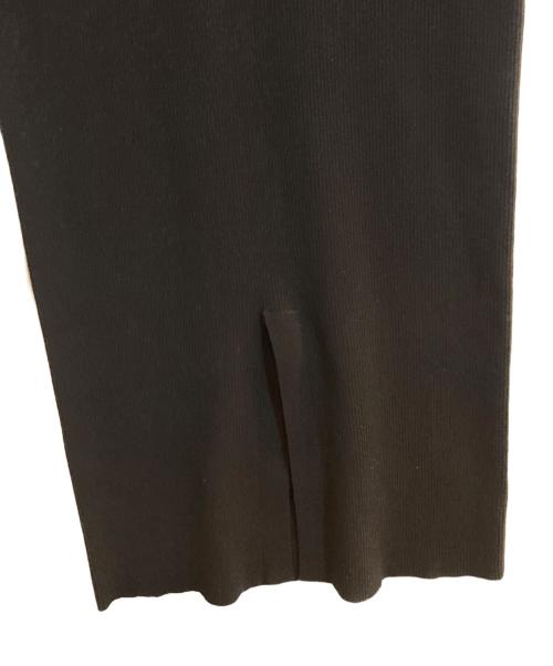 JENNE（ジェンヌ）JENNE (ジェンヌ) ロングリブニットワンピース ブラック サイズ:Ｌの古着・服飾アイテム