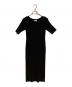 JENNE（ジェンヌ）の古着「ロングリブニットワンピース」｜ブラック