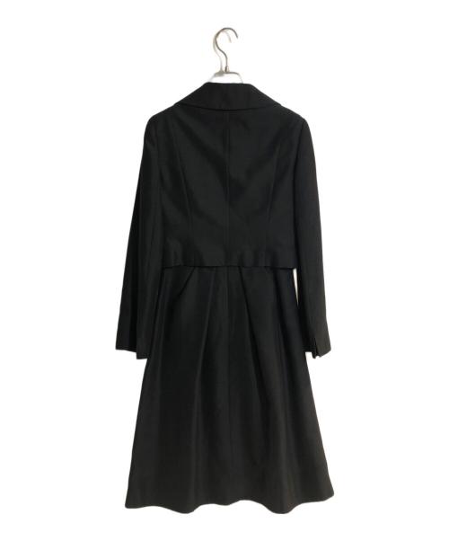 LANVIN NOIR（ランバン ノワール）LANVIN NOIR (ランバン ノワール) フロントリボンブラックフォーマルセットアップ ブラック サイズ:Sの古着・服飾アイテム