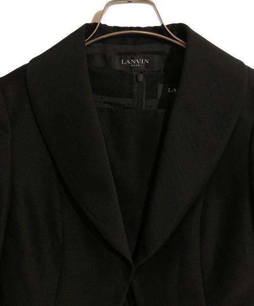LANVIN NOIR（ランバン ノワール）LANVIN NOIR (ランバン ノワール) フロントリボンブラックフォーマルセットアップ ブラック サイズ:Sの古着・服飾アイテム