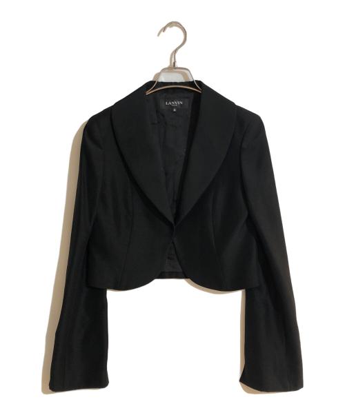 LANVIN NOIR（ランバン ノワール）LANVIN NOIR (ランバン ノワール) フロントリボンブラックフォーマルセットアップ ブラック サイズ:Sの古着・服飾アイテム