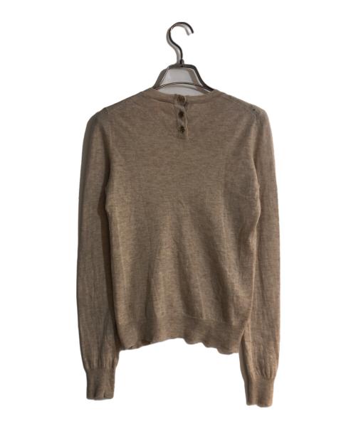 TORY BURCH（トリーバーチ）TORY BURCH (トリーバーチ) カシミヤロゴボタンニット アイボリー サイズ:XSの古着・服飾アイテム