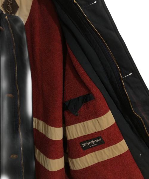 Yves Saint Laurent（イヴサンローラン）Yves Saint Laurent (イヴサンローラン) ボアライナーフィールドジャケット ネイビー サイズ:不明の古着・服飾アイテム