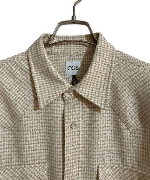 CGS（カリフォルニア ジェネラルストア）cgs (カリフォルニア ジェネラルストア) 長袖シャツ ベージュ サイズ:Mの古着・服飾アイテム